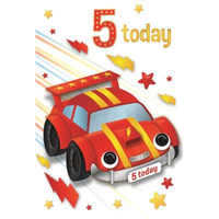 6pk Cards C50 Birthday Age 5 - Tiger Feet Ireland