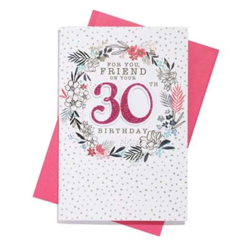 6pk Cards C75 Birthday Age 30 Friend - Tiger Feet Ireland