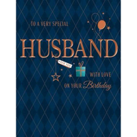 6pk Cards C50 Birthday Husband - Tiger Feet Ireland