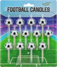 Oaktree 12 Pack Party Candles Football - Tiger Feet Ireland