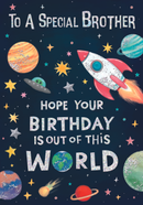 6pk Cards C90 Birthday Brother - Tiger Feet Ireland