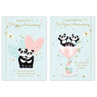 12pk Cards C50 Your Anniversary - Tiger Feet Ireland