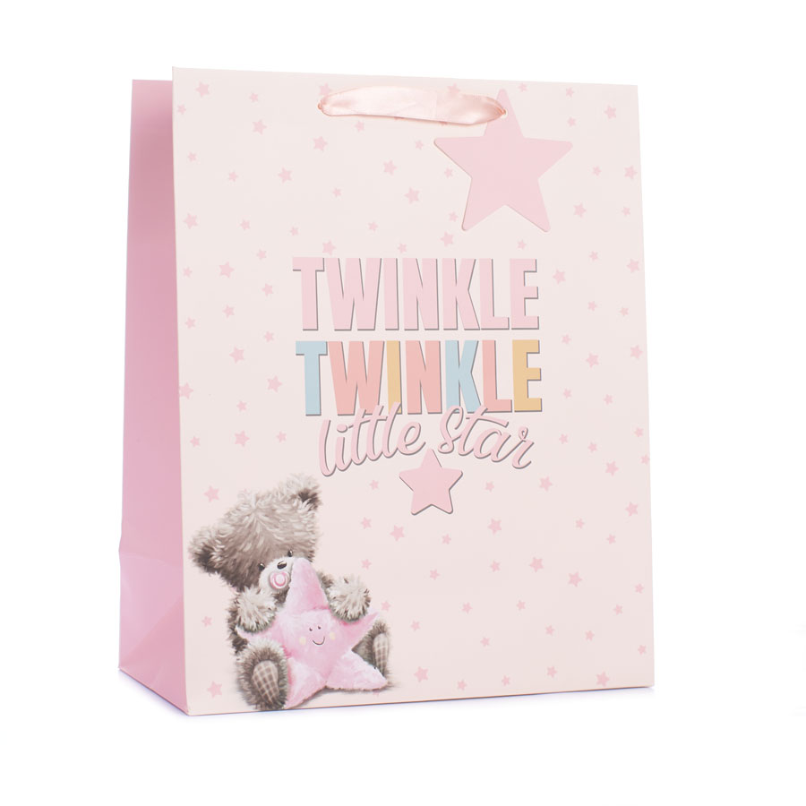 6pk Large Portrait Gift Bags Bear With Star - Tiger Feet Ireland