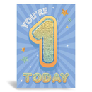 6pk Cards C50 Birthday Age 1 - Tiger Feet Ireland