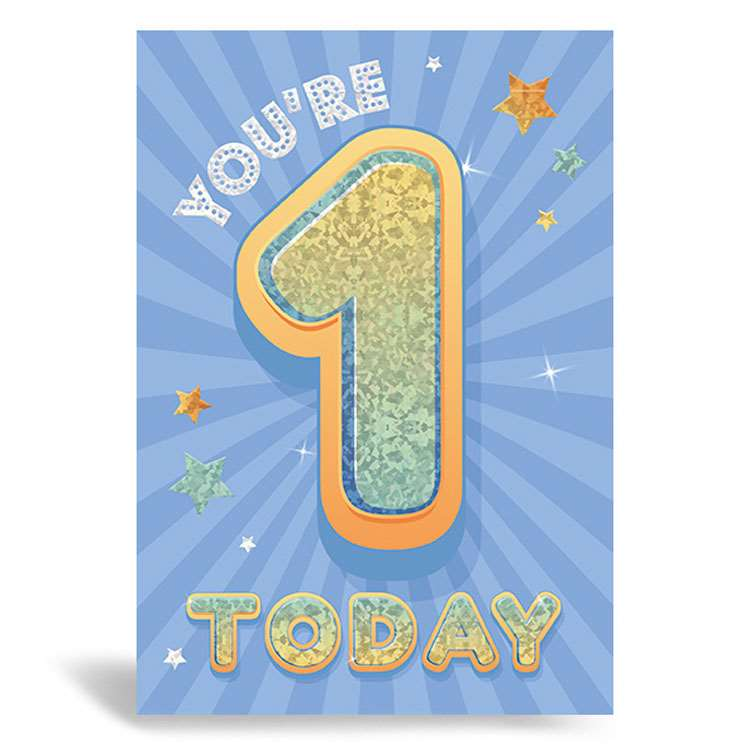 6pk Cards C50 Birthday Age 1 - Tiger Feet Ireland