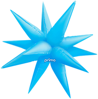 Foil Balloon 26" Electric Blue Starburst - Tiger Feet Ireland