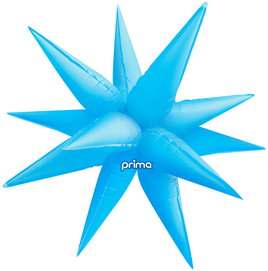 Foil Balloon 26" Electric Blue Starburst - Tiger Feet Ireland