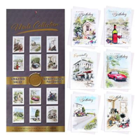 144pk (12x12) Assorted Cards C50 Male Birthday - Tiger Feet Ireland