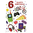 6pk Cards C50 Birthday Age 6 - Tiger Feet Ireland