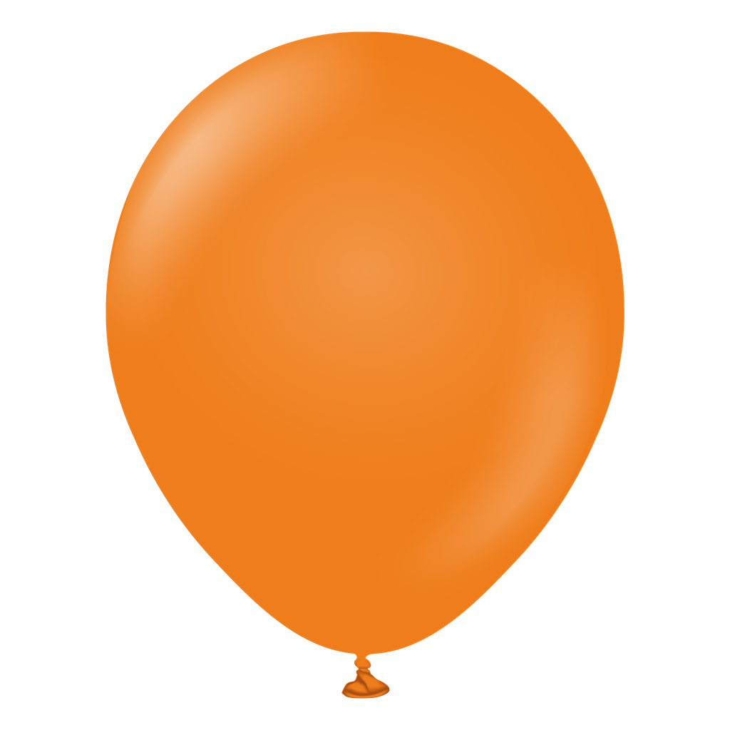 100ct Latex Balloon 5" Standard Orange Kalisan - Tiger Feet Ireland