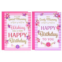 12pk Cards C50 Birthday Mummy - Tiger Feet Ireland