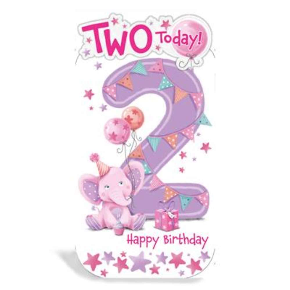 6pk Cards C55 Birthday Age 2 - Tiger Feet Ireland