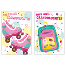12pk Cards C50 Birthday Granddaughter - Tiger Feet Ireland
