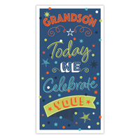 6pk Cards C55 Birthday Grandson - Tiger Feet Ireland