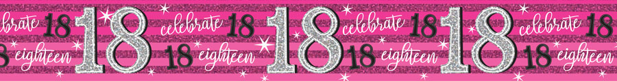 6pk Banners Birthday Age 18 - Tiger Feet Ireland