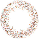 8ct Paper Plates 23cm Rose Gold Sparkling Fizz - Tiger Feet Ireland