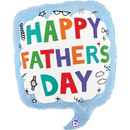 Foil Blln 23in Shape Father'S Day Speech Bubble - Tiger Feet Ireland