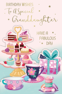 6pk Cards C75 Birthday Granddaughter - Tiger Feet Ireland