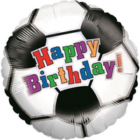 Foil Balloon 18" Birthday Soccer Ball - Tiger Feet Ireland