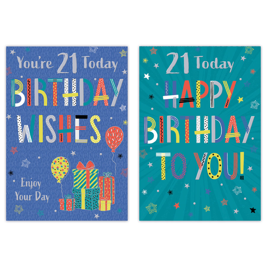 Poppyhill C50 Birthday Age 21 12pk