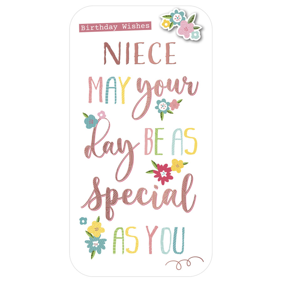 6pk Cards C55 Birthday Niece - Tiger Feet Ireland
