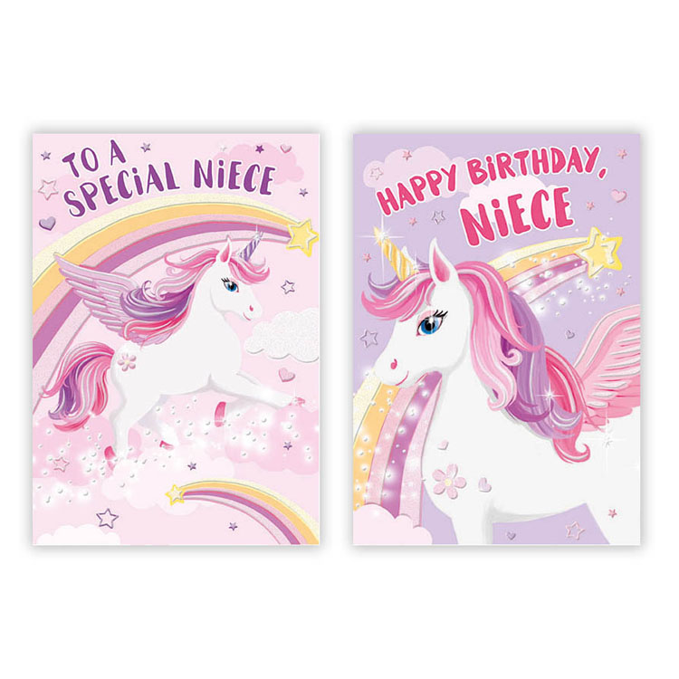 12pk Cards C50 Birthday Niece - Tiger Feet Ireland