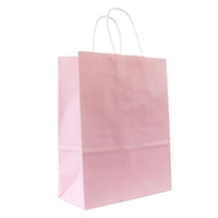50pk Kraft Bag 240x110x310mm Light Pink - Tiger Feet Ireland