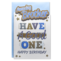 6pk Cards C75 Birthday Brother - Tiger Feet Ireland