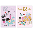 12pk Cards C50 Birthday Age 12 - Tiger Feet Ireland