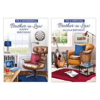 12pk Cards C50 Birthday Brother-In-Law - Tiger Feet Ireland