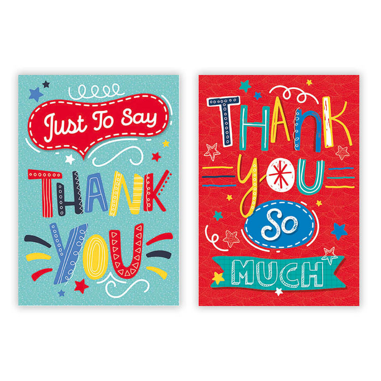 12pk Cards C50 Thank You - Tiger Feet Ireland