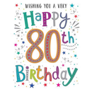 6pk Cards C50 Birthday Age 80 - Tiger Feet Ireland