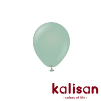 100ct Latex Balloon 5" Retro Green Kalisan - Tiger Feet Ireland