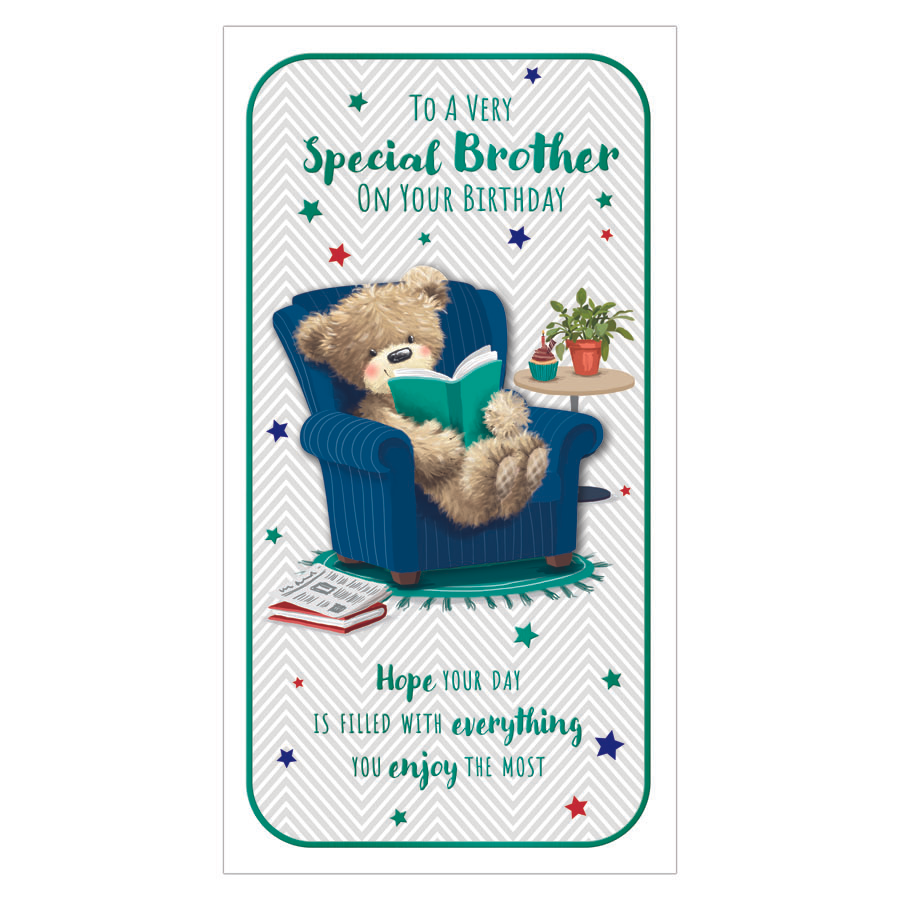 6pk Cards C55 Birthday Brother - Tiger Feet Ireland