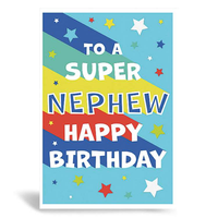 6pk Cards C50 Birthday Nephew - Tiger Feet Ireland