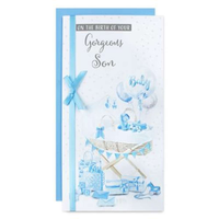 6pk Cards C55 Birth Congratulations - Tiger Feet Ireland