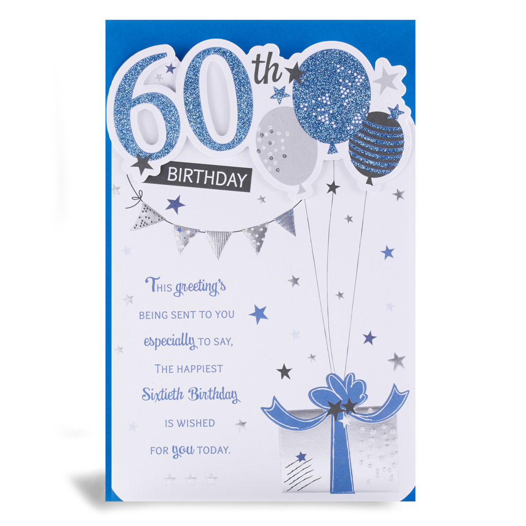 6pk Cards C75 Birthday Age 60 - Tiger Feet Ireland