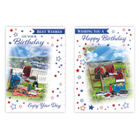 12pk Cards C50 Birthday Open - Tiger Feet Ireland