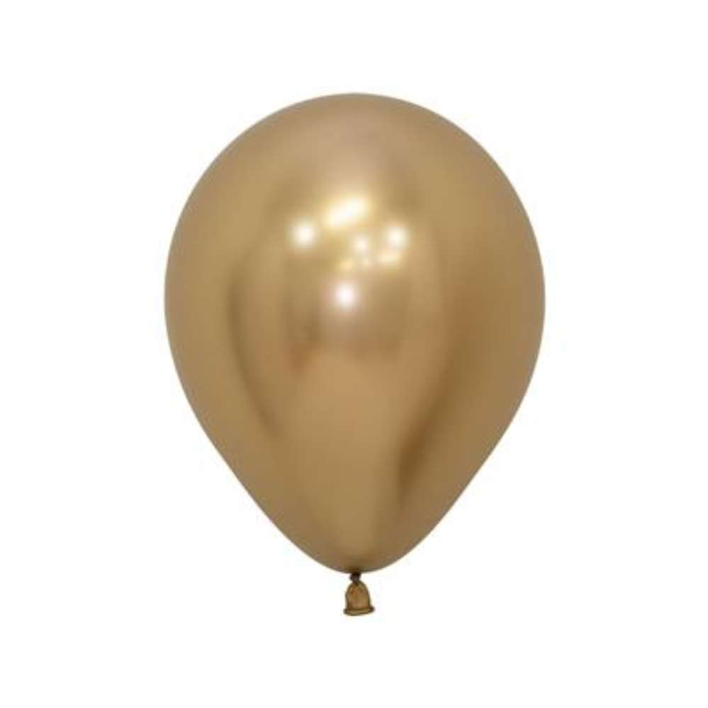 50ct Latex Balloon 5in Reflex Gold Sempertex - Tiger Feet Ireland