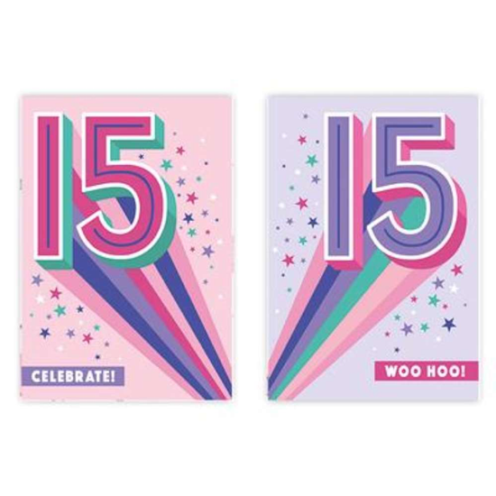 Poppyhill C50 Birthday Age 15 12pk