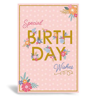 6pk Cards C50 Birthday Open - Tiger Feet Ireland