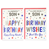 12pk Cards C50 Birthday Son - Tiger Feet Ireland