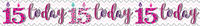 6pk Banners Birthday Age 15 - Tiger Feet Ireland