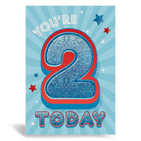 6pk Cards C50 Birthday Age 2 - Tiger Feet Ireland