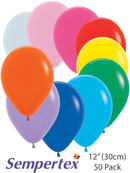 50ct Latex Balloon 12in Fash Assorted Sempertex - Tiger Feet Ireland