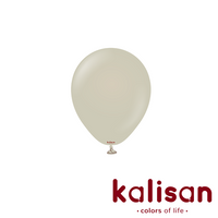 100ct Latex Balloon 5" Retro Stone Grey Kalisan - Tiger Feet Ireland