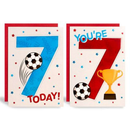 12pk Cards C50 Birthday Age 7 - Tiger Feet Ireland