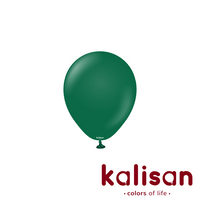100ct Latex Balloon 5" Standard Dark Green Kalisan - Tiger Feet Ireland