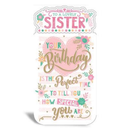 6pk Cards C55 Birthday Sister - Tiger Feet Ireland