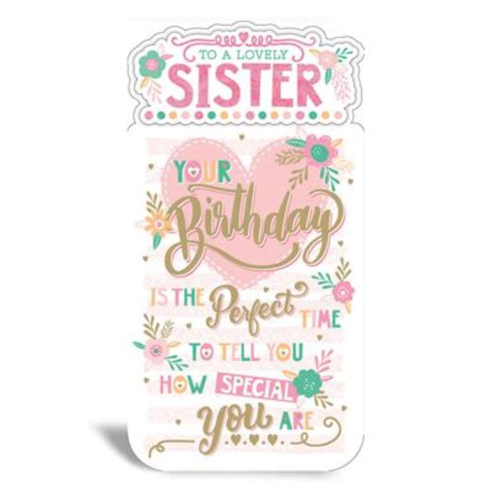 6pk Cards C55 Birthday Sister - Tiger Feet Ireland